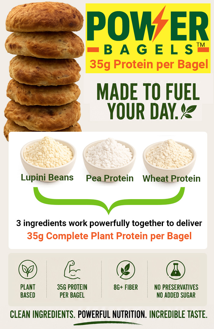 Power Bagels - 35g Complete Plant Protein